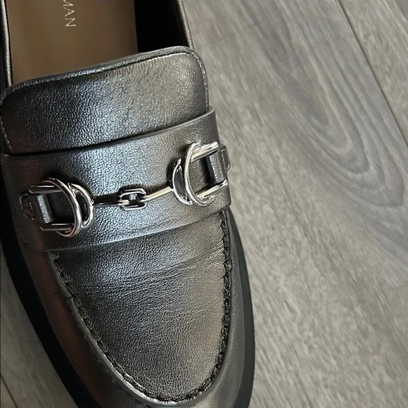 Stuart Weitzman Owen Chunky Leather Platform Bit Loafers Sz 6B - Picture 13 of 16